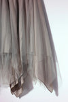 Marc Le Bihan 2590 series triple-layer silk skirt collection French handmade MLB-2590-HUIOU gray lotus color
